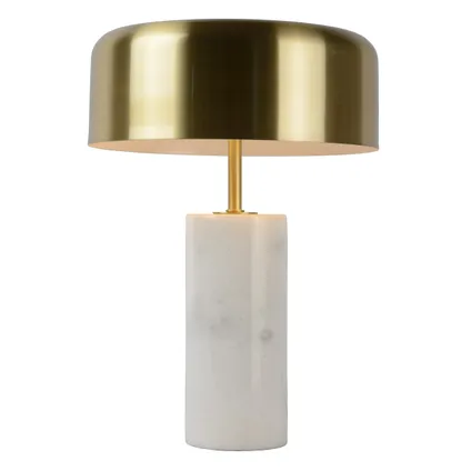 Lampe de table Lucide Mirasol blanc Ø25cm 3xG9 3