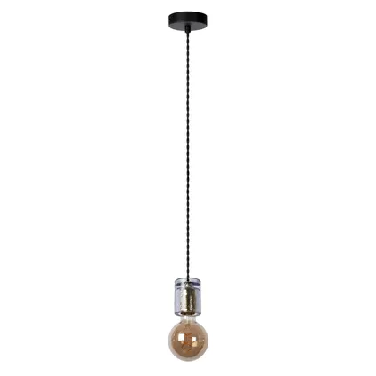 Lucide hanglamp Gelka gerookt glas Ø6,5cm E27 2