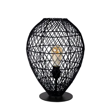 Lampe de table Kenjiro Lucide noir Ø40cm E27 2