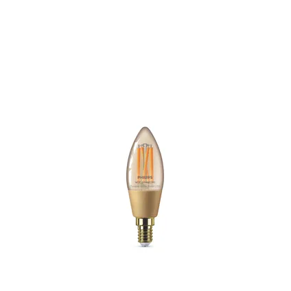 Philips slimme ledfilamentlamp C35 amber E14 4,9W 7