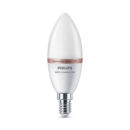Ampoule LED intelligente Philips C37 blanc chaud E14 4,9W 2