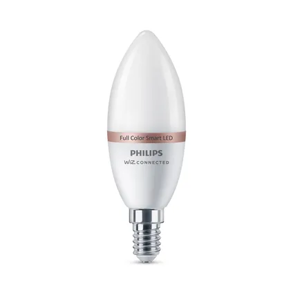 Ampoule LED intelligente Philips C37 colorée E14 4,9W 2