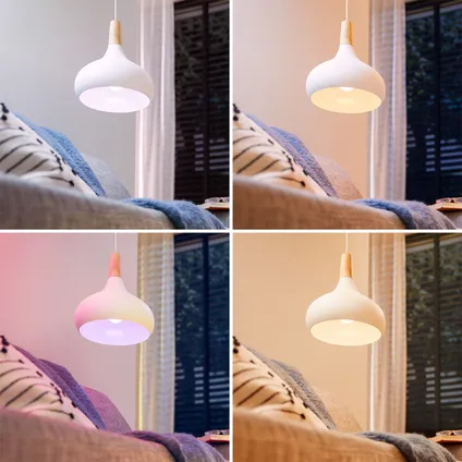 Lampe LED intelligente Philips A60 colorée E27 8W 11