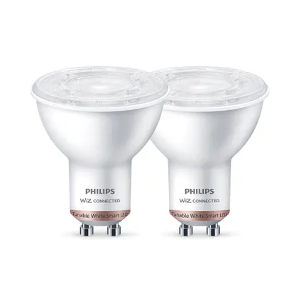 Spot LED intelligent Philips blanc réglable PAR16 GU10 4,7W 2 pièces 3