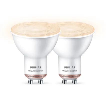 Spot LED intelligent Philips blanc réglable PAR16 GU10 4,7W 2 pièces 4