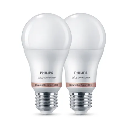 Ampoule LED intelligente Philips A60 blanc chaud E27 8W 2 pièces 4