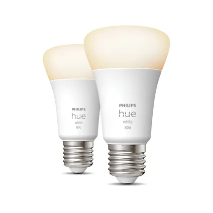 Philips Hue ledlamp warm wit E27 9W 2 stuks 7