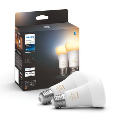 Ampoule LED Philips Hue Dim To Warm E27 9W 2pcs