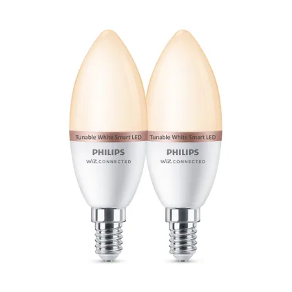 Ampoule LED intelligente Philips C37 E14 4,9W 2 pièces 9