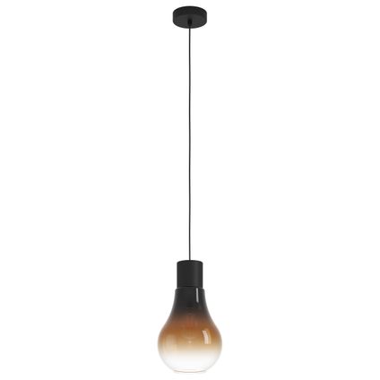 Eglo hanglamp Chasely zwart/bruin E27
