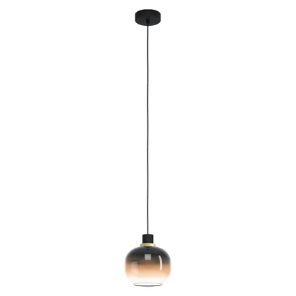 EGLO hanglamp Oilella 1xE27 zwart/bruin