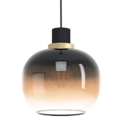 EGLO hanglamp Oilella 1xE27 zwart/bruin 2