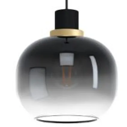 EGLO hanglamp Oilella zwart/grijs E27 2