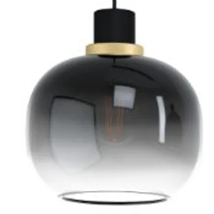 EGLO hanglamp Oilella zwart/grijs 3xE27 3