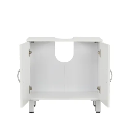 Meuble sous-lavabo Allibert Solita 59,4cm 2 portes blanc mat 4