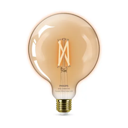 Philips slimme ledfilamentlamp G125 amber E27 7W 2