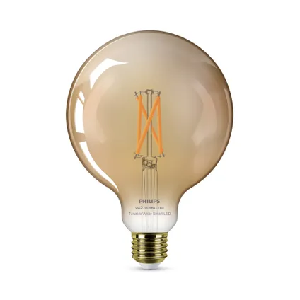 Ampoule LED à incandescence intelligente Philips G125 ambre E27 7W 3