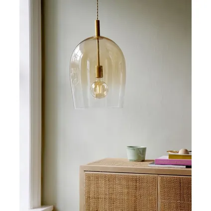 Nordlux hanglamp Uma amber Ø30cm E27 2