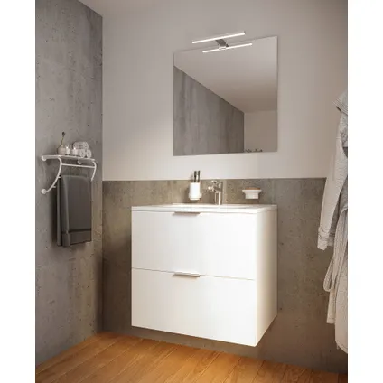 Ensemble meuble de salle de bains Euro Pack Allibert avec 2 tiroirs blanc brillant 2