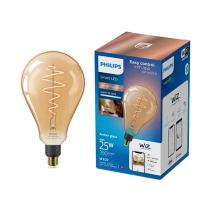 Ampoule à filament intélligente Philips PS160 ambre E27 6W 12