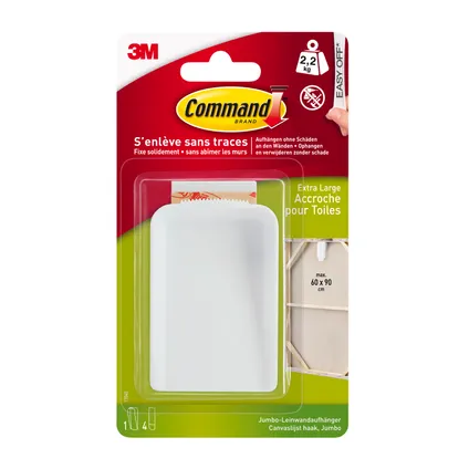 Accroche pour toile  Command™ Extra Large blanc