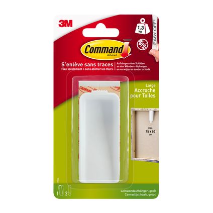 Command™ canvas haak groot - wit
