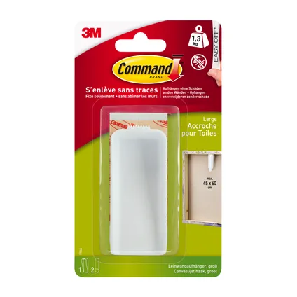Command™ canvas haak groot - wit