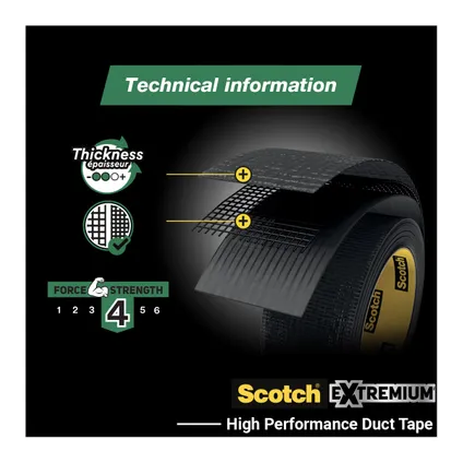Toile de réparation   Scotch™ Extremium All Weather haute performance 27,4 mx48mm 5