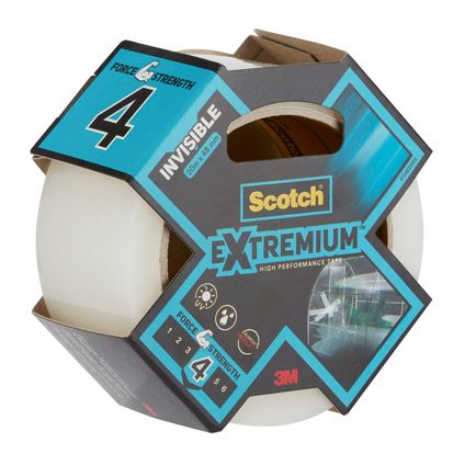 3M Scotch Extremium Invisible krachtige tape voor kassen en vensters 25mx48mm