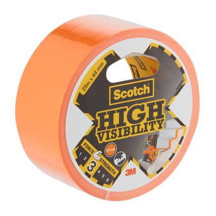 3M Scotch High Visibility oranje ducttape 25mx48mm