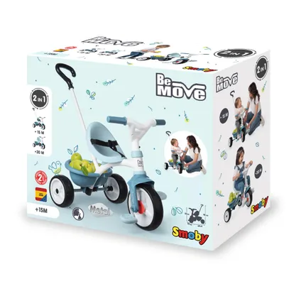 Tricycle Smoby Be Move bleu 68x52x52cm 5