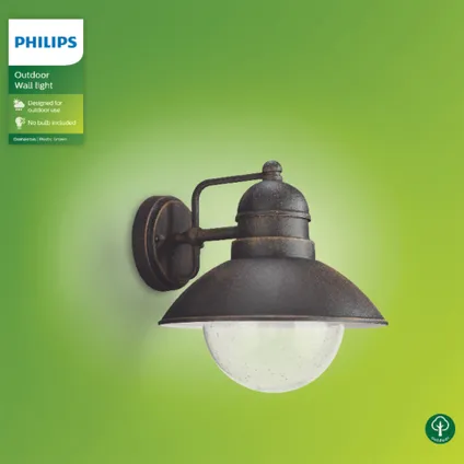 Philips wandlamp Damascus zwart 60W 11