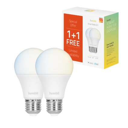 Hombli ledlamp Smart bulb CCT 9W E27 Promo Pack