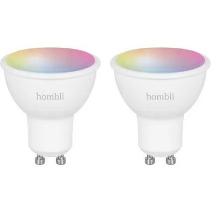 Spot LED Hombli Smart Spot RGB+CCT 5W GU10 Pack Promo 2