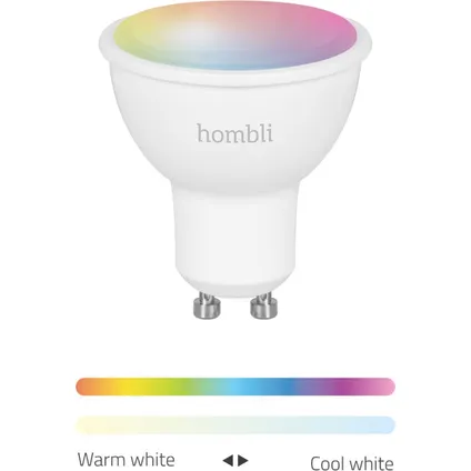 Spot LED Hombli Smart Spot RGB+CCT 5W GU10 Pack Promo 8