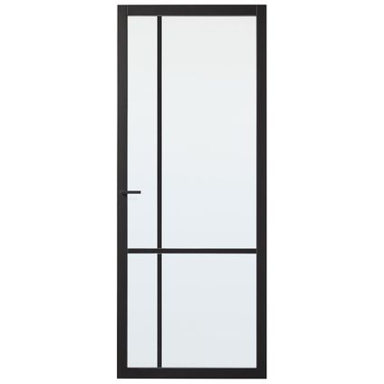 CanDo Industrial binnendeur Retford blank glas opdek rechts 78x201,5 cm