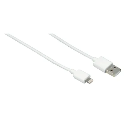 Hama USB oplaad-/datakabel Lightning wit 2