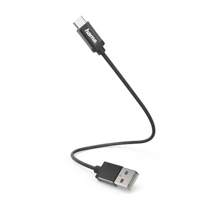 Hama USB oplaad-/datakabel type-C zwart