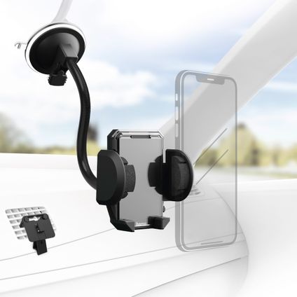 Hama mobiele telefoonhouder voor auto 360° draaibaar + zuignap