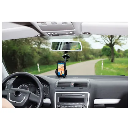 Hama mobiele telefoonhouder voor auto 360° draaibaar + zuignap 10