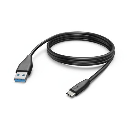 Hama USB oplaad-/datakabel type-C zwart