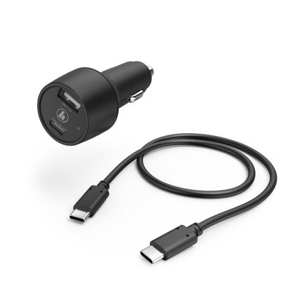 Hama auto-oplaadset USB-C / USB-A / PD zwart