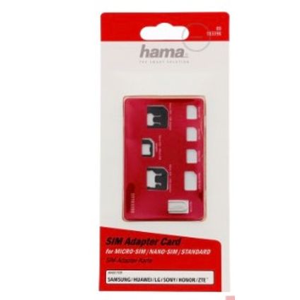 Hama SIM-kaart adapter 5st