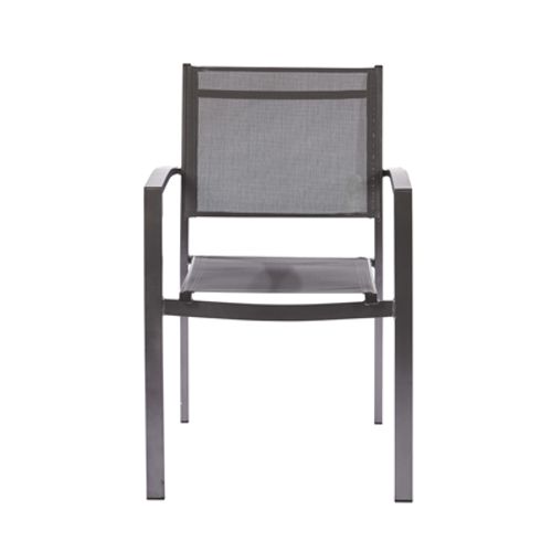 Chaise de jardin Trapani aluminium/textile 55x58x85cm