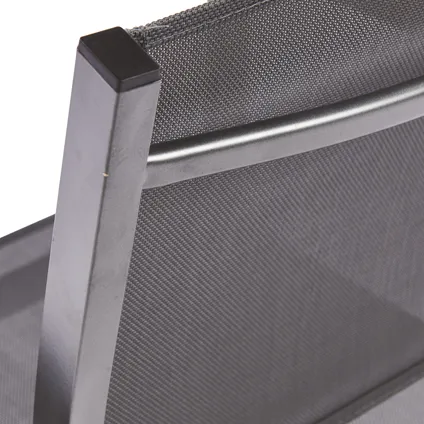 Chaise de jardin Central Park Trapani aluminium/textilène gris 4