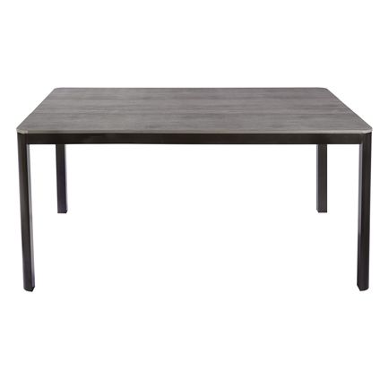 Table de jardin Trapani + pieds réglables polywood/aluminium 150x90x75cm