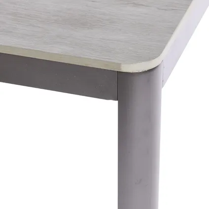 Trapani tuintafel + verstelbare poten polywood/aluminium 150x90x75cm 5