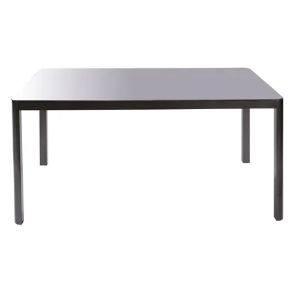 Table de jardin Macari verre/aluminium 150x90x75cm 2