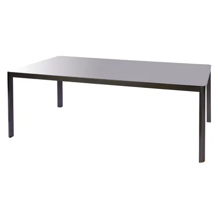 Table Macari aluminium/verre 200x100x75cm 3
