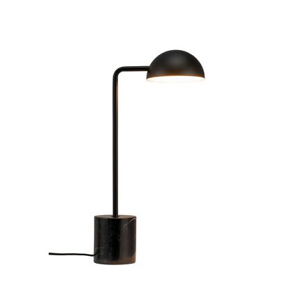 Dyberg Larsen tafellamp Marble zwart G9 5W